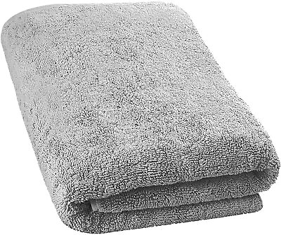 #ad Extra Large Oversized Bath Towels 100% Cotton Turkish Bath Sheet 40x80 Gray $34.90
