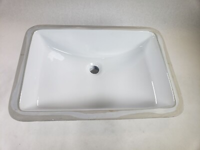 #ad White Cheyenne Under Mount Waterside Pocelain Bathroom Sink 21quot;x14 9 16quot;x7 7 8quot; $27.55