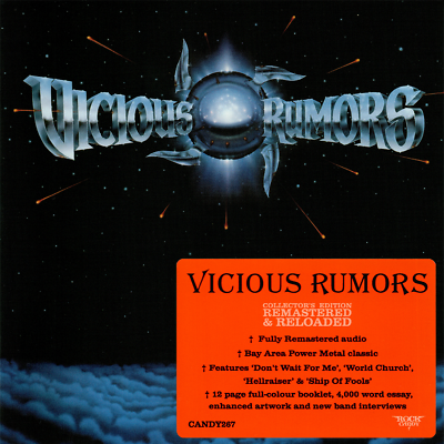 #ad Vicious Rumors Vicious Rumors 1990 CD 2015 Rock Candy Records UK •• NEW •• $18.98