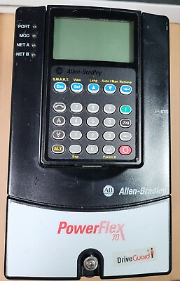 #ad Allen Bradley PowerFlex 70 For PARTS. Model 20AD2P1A3AYNNEG0 Series A $299.99