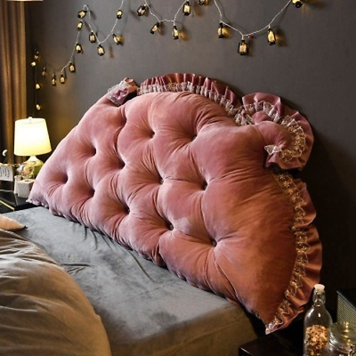#ad Home Soft Lace Large Big Long Pillow Back Cushion Backrest Multifunction Decor $205.48