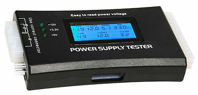 #ad Power Supply Tester PC Computer LCD 20 24 Pin 4 PSU ATX BTX ITX SATA HDD Digital $10.55