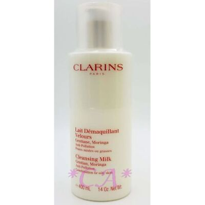 #ad Clarins Cleansing Milk Genitian Moringa for Combination Oily Skin 14oz 400ml $32.00