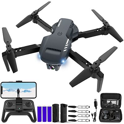#ad Mini Drone with Camera 1080P HD FPV Foldable Carrying Case 2 Batteries 90... $65.31