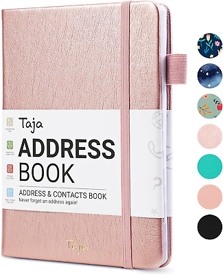 #ad Address Book with Alphabetical Tabs Hardcover Address Book Large Print $12.13