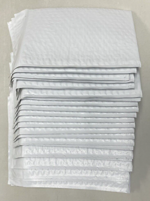 #ad Poly Bubble Mailers Size #0 White 6.5 X 9.25 Pack of 25 Air Jacket Mailers $13.95