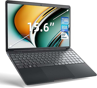 #ad SGIN Laptop 8GB RAM 256GB SSD 15.6quot; Intel Celeron Quad Core 2.8GHz HD 1080P $189.00