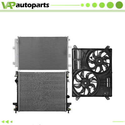 #ad Cooling Fan and Radiator Condenser Assembly For 19 21 Ford Edge Lincoln Nautilus $240.88