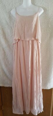 #ad Pep Peppercorn dress size Large Baby Pink Boho Flowy Prairie Cottage New $18.01