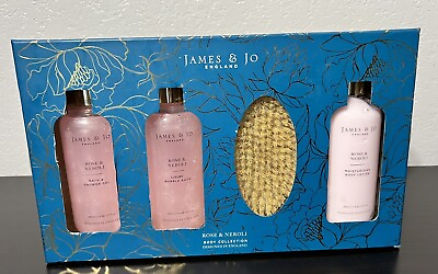 #ad James amp; Jo England Rose amp; Neroli Body Collection Lotion Bubble Bath Shower Gel $39.99