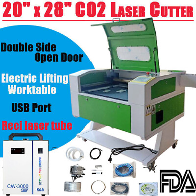 #ad 20quot;x28quot; 90W CO2 Laser Engraving Cutter Laser Cutting Engraver FDA CE $2765.63