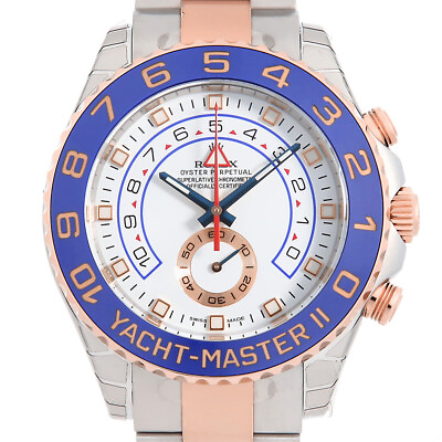 #ad ROLEX Yacht Master II 116681 White Random Number second hand mens $19951.00