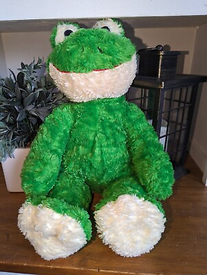 #ad Build A Bear 18quot; Shaggy Green Frog Plush Toy Stuffed Animal BABW $14.95
