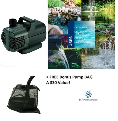 #ad OASE Waterfall Fountain Pond Pump 1650 GPH 16#x27; Head 120v Free BAG 3 yr Warranty $187.99