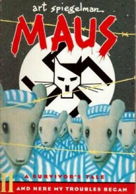 #ad Maus II: A Survivor#x27;s Tale: And Here My Troubles Began Pantheon Graphic GOOD $4.92