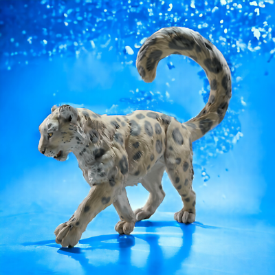 #ad Snow Leopard walking Resin 3d printed Model Railroad Diorama Wild Animal $14.99