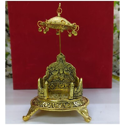 #ad Brass Singhasan Oval Shaped for God Idols Decorative Singhasan Seat Home Decor $58.99