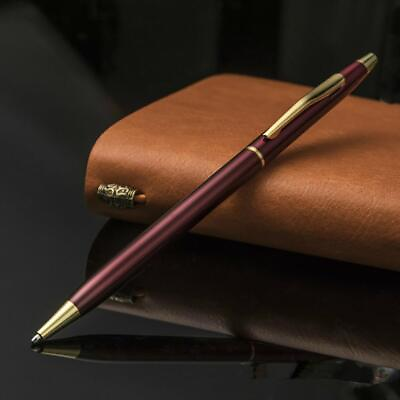 #ad Luxury Full Metal Ballpoint Pen 1mm Black Ink Gel Pen Stationery Office $1.16