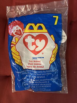 #ad NEW Sealed McDonalds TY Beanie Baby Mel 1993 1998 RARE W ERROR $339.99