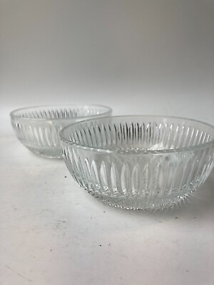 #ad Williams Sonoma Grande Cuisine Crystal Dessert Bowls made in Italy Set of 2 $15.00