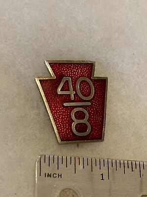#ad Authentic WWI US Army 28th Division 40 8 Boxcar Transport DI DUI Crest Insignia $175.95
