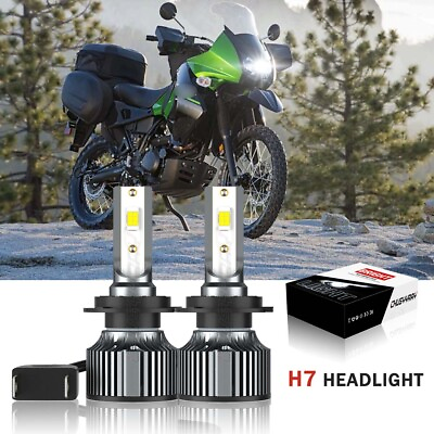 #ad For Kawasaki Ninja 250r 2008 2012 Motorcycle LED Headlight H7 White Bulbs Pair $26.99