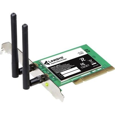 Linksys PCI Wireless WiFi Card Intel Dual Band Network Adapter For Desktop Cisco $19.98
