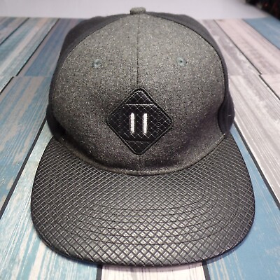 #ad Carbon Elements Adjustable Snapback Cap Hat Black on Black Carbon Fiber Print $18.99
