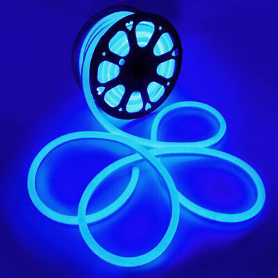 #ad 12V 50ft LED Neon Rope Light Strip Waterproof Christmas Party Car Boat Bar Decor $91.08