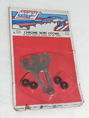 #ad NOS CP Auto Products #70124 Chrome Custom Wire Looms 2 Pack $17.76
