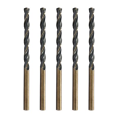 #ad 5mm Reduced Shank Twist Drill Bits High Speed Steel HSS 4341 for Iron Copper ... $16.61