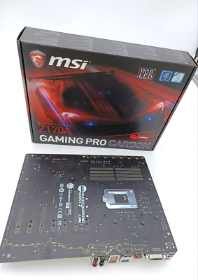 MSI Z170 Gaming Pro DDR4 Motherboard Carbon USED#1A $160.00