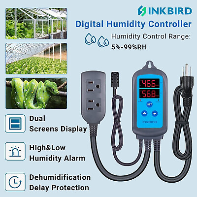 #ad #ad Inkbird Humidity Controller Wired Thermostat Murshroom Hydroponics Grow 110V C F $33.33