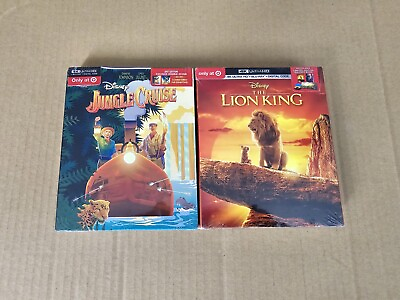 #ad Jungle Cruise Lion King w Slipcases amp; Bonus Prints 4K HD amp; Blu ray No Codes $19.97