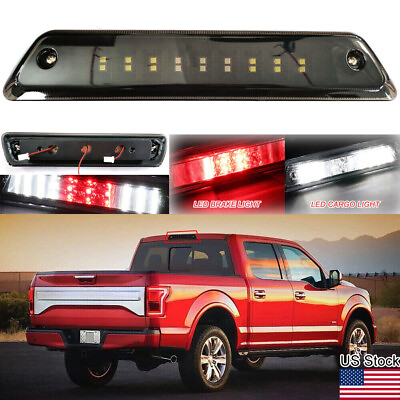#ad For 2009 2014 Ford F150 Smoked Lens LED Rear 3rd Third Brake Light Cargo Lamp $29.99