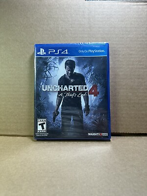 #ad Uncharted 4: A Thief#x27;s End PS4 Sony PlayStation 4 2016 Brand New Factory Seal $10.00