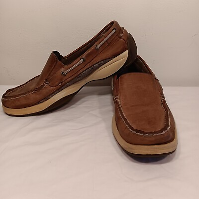 #ad SPERRY Mens Top Sider Boat deck Slip On Leather Shoes Size 11m $25.00