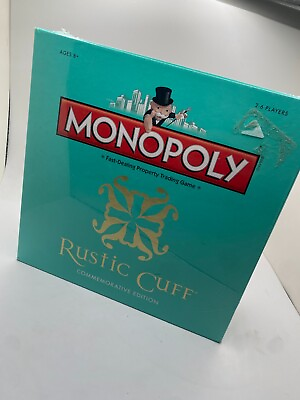 #ad NEW SEALED Monopoly Game Rustic Cuff Commemorative Edition Jill Donovan Game PC $20.00