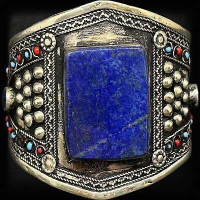 #ad Beautiful Afghan Kochi Handmade Bangle Lapis Lazuli Stone Ethnic Afghan Jewelry $45.00