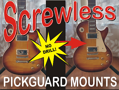#ad Les Paul Screwless No Drill Pickguard Mount Pickguard not included $12.99