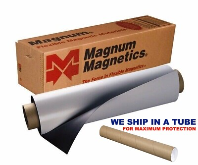 #ad 12quot; x 12quot; Roll Magnum Magnetics 30 Mil Blank White Sheet Car Vehicle Magnets $13.85