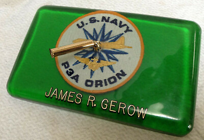 #ad Desk Top Pen Stand US Navy P3A Orion Vintage Personalized Military Memorabilia $24.50