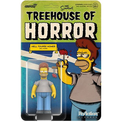 #ad Super7 • Simpsons • Treehouse of Horror • HELL TOUPÉE HOMER 3 ¾ in • Ships Free $28.99