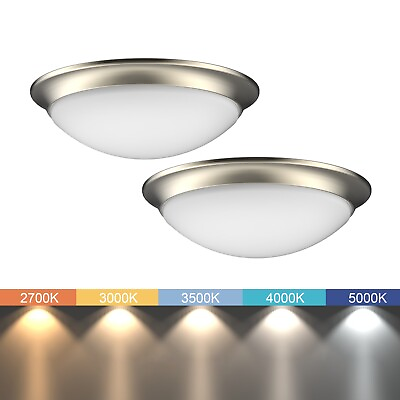 #ad 2 PACK 11quot; LED Ceiling Light Fixture Flush Mount Tunable Selectable Light Color $21.99