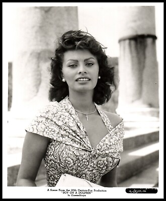 #ad Hollywood Beauty SOPHIA LOREN Stylish POSE 1950s STUNNING PORTRAIT Photo 73 $71.99