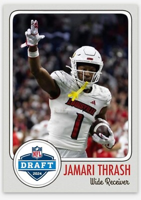 #ad Jamari Thrash Louisville ACEO Custom Football Card 2024 NFL Draft Prospect $9.49
