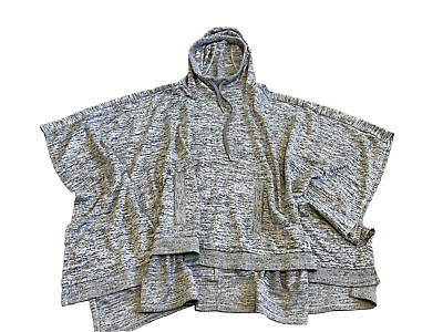 #ad Athleta Womens Hooded Sweater Shawl Gray Small $13.91