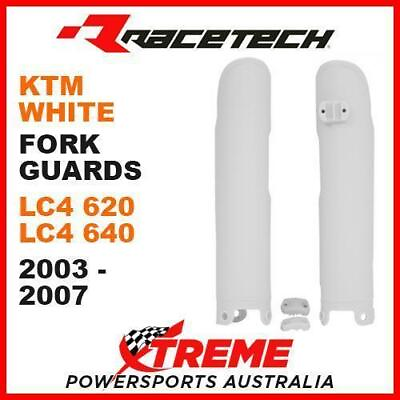 #ad Rtech KTM LC4 620 640 Super Moto 2003 2007 White Fork Guards Protectors AU $59.95