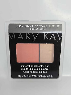#ad New In Package Mary Kay Mineral Cheek Color Duo Blush Juicy Guava Full Size $14.00