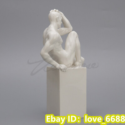 #ad Creative new ceramic bright glaze decoration art nude men exquisite home accesso $222.60